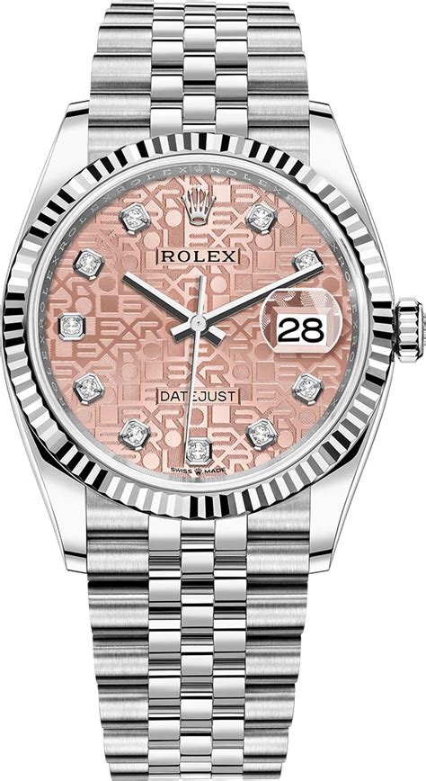 rolex datejust 36 pink.